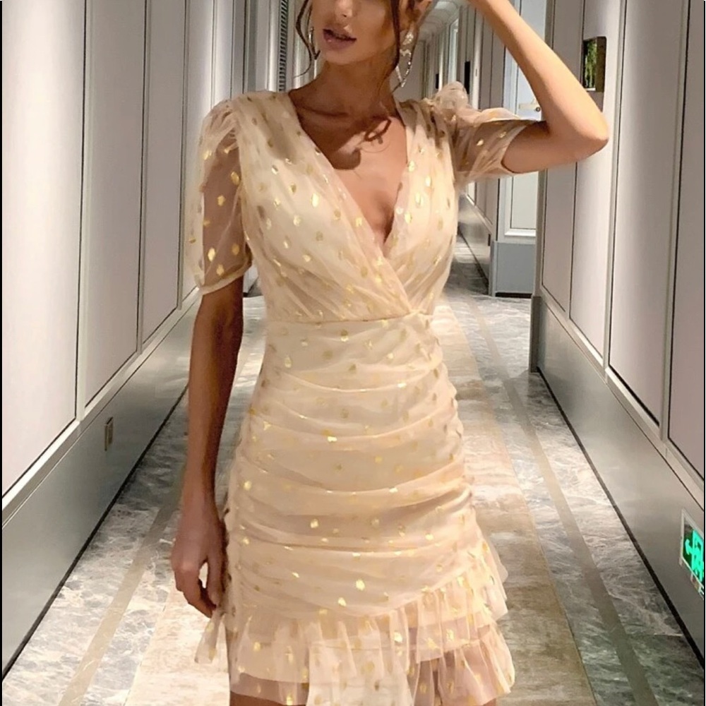 Gold dress